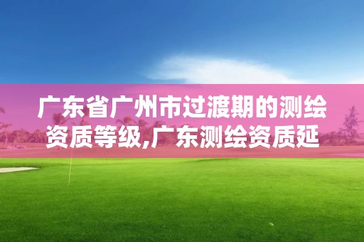 廣東省廣州市過渡期的測繪資質等級,廣東測繪資質延期文件。