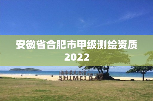 安徽省合肥市甲級測繪資質2022