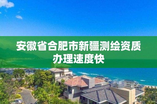 安徽省合肥市新疆測繪資質辦理速度快