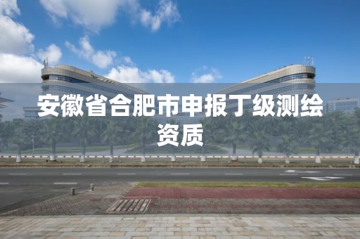 安徽省合肥市申報丁級測繪資質