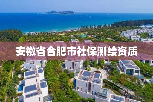 安徽省合肥市社保測繪資質