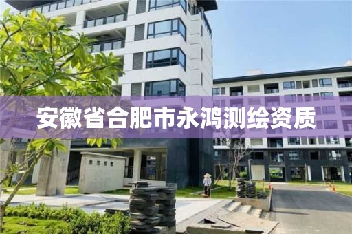 安徽省合肥市永鴻測繪資質