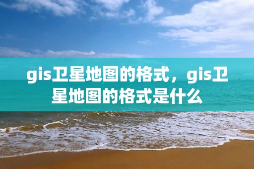 gis衛(wèi)星地圖的格式，gis衛(wèi)星地圖的格式是什么