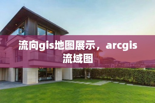 流向gis地圖展示，arcgis流域圖