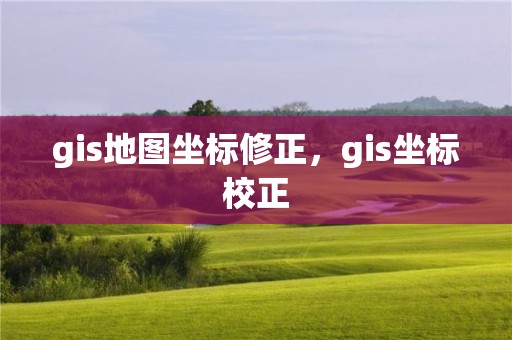 gis地圖坐標(biāo)修正，gis坐標(biāo)校正