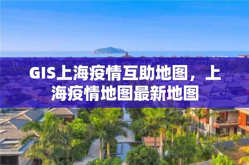 GIS上海疫情互助地圖，上海疫情地圖最新地圖