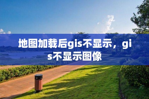 地圖加載后gis不顯示，gis不顯示圖像