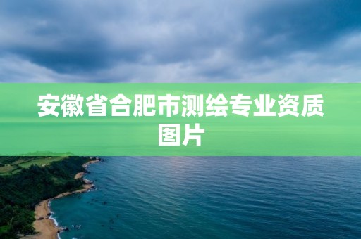 安徽省合肥市測繪專業資質圖片