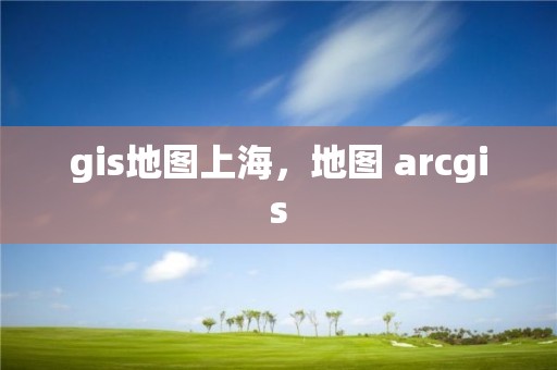 gis地圖上海，地圖 arcgis