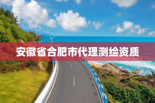 安徽省合肥市代理測繪資質(zhì)