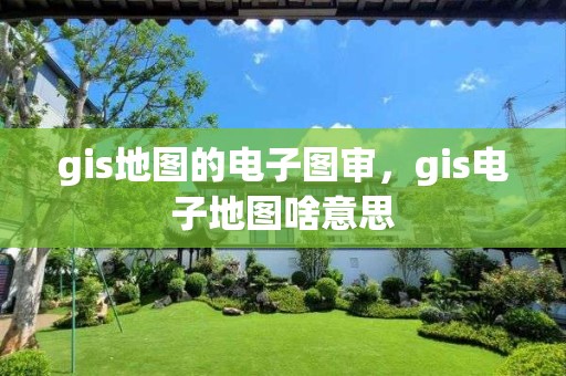 gis地圖的電子圖審，gis電子地圖啥意思