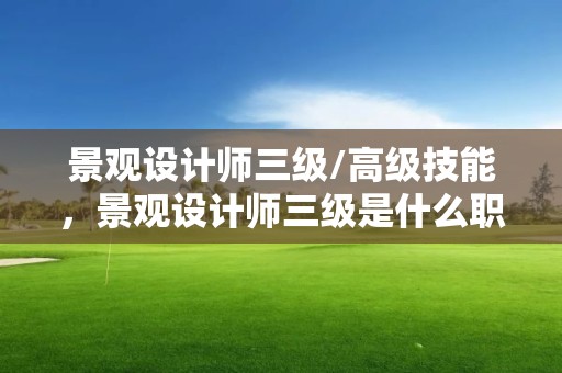 景觀設計師三級/高級技能，景觀設計師三級是什么職稱