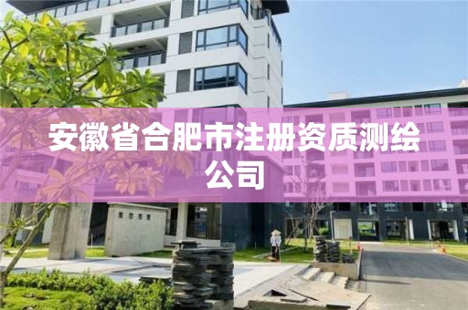 安徽省合肥市注冊資質測繪公司