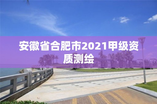 安徽省合肥市2021甲級資質測繪