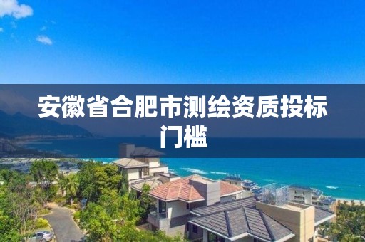 安徽省合肥市測繪資質投標門檻