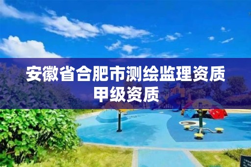 安徽省合肥市測(cè)繪監(jiān)理資質(zhì)甲級(jí)資質(zhì)