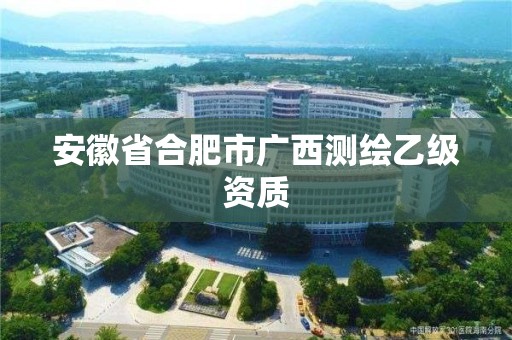 安徽省合肥市廣西測繪乙級資質(zhì)