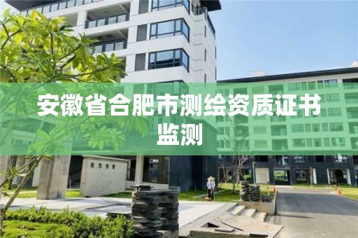 安徽省合肥市測繪資質證書監測