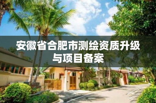 安徽省合肥市測繪資質升級與項目備案