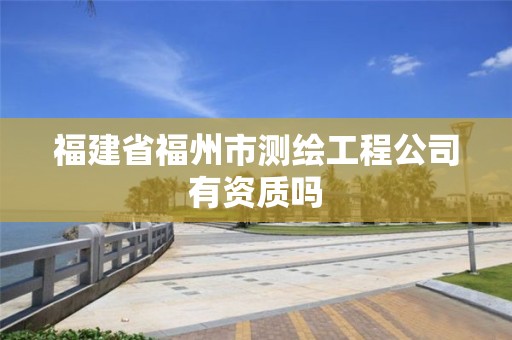 福建省福州市測繪工程公司有資質嗎