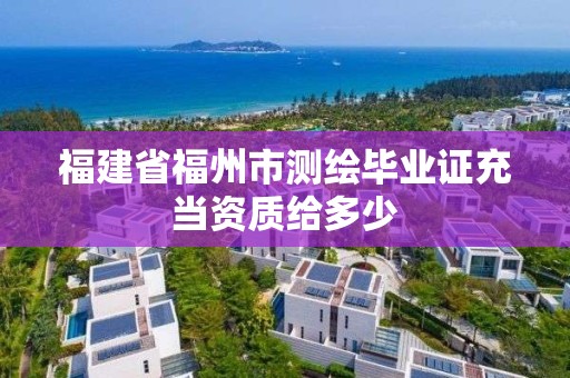 福建省福州市測(cè)繪畢業(yè)證充當(dāng)資質(zhì)給多少