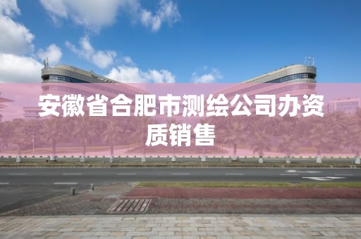 安徽省合肥市測繪公司辦資質銷售