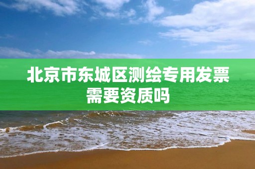 北京市東城區測繪專用發票需要資質嗎