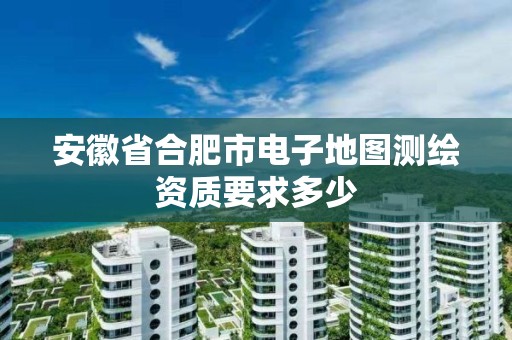 安徽省合肥市電子地圖測繪資質要求多少