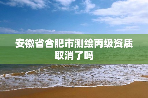 安徽省合肥市測繪丙級資質取消了嗎