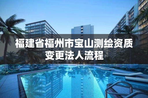 福建省福州市寶山測繪資質變更法人流程