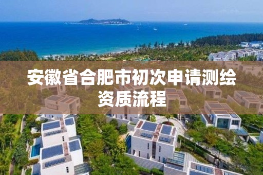 安徽省合肥市初次申請測繪資質流程