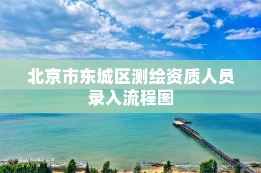 北京市東城區測繪資質人員錄入流程圖