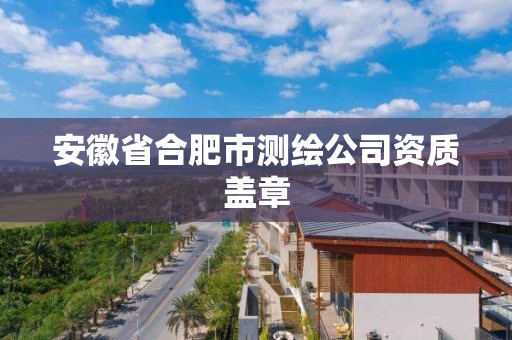 安徽省合肥市測繪公司資質蓋章