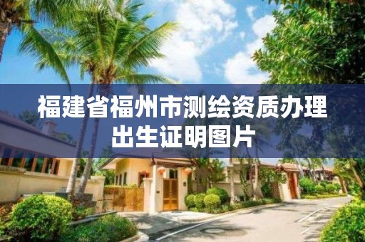 福建省福州市測繪資質辦理出生證明圖片