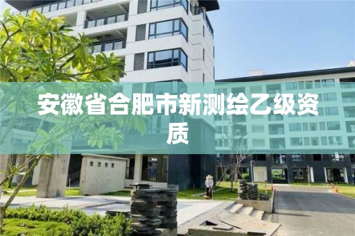 安徽省合肥市新測繪乙級資質