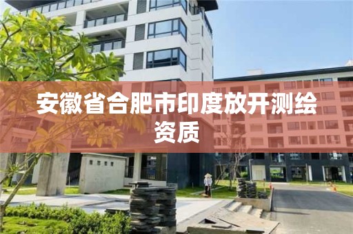 安徽省合肥市印度放開測繪資質