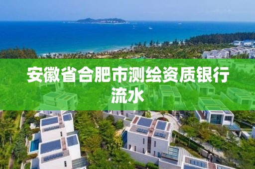 安徽省合肥市測繪資質(zhì)銀行流水