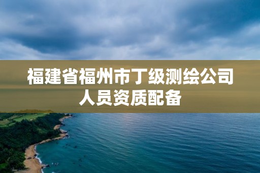 福建省福州市丁級測繪公司人員資質配備