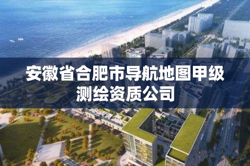 安徽省合肥市導航地圖甲級測繪資質公司