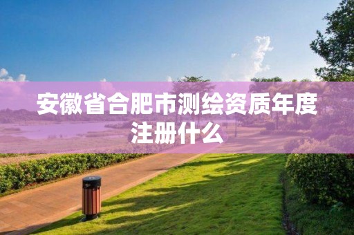 安徽省合肥市測繪資質年度注冊什么