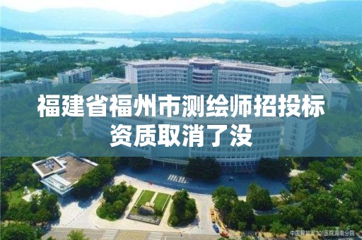 福建省福州市測繪師招投標資質取消了沒