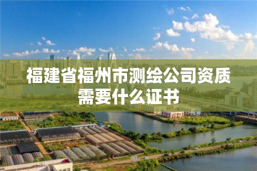 福建省福州市測繪公司資質需要什么證書