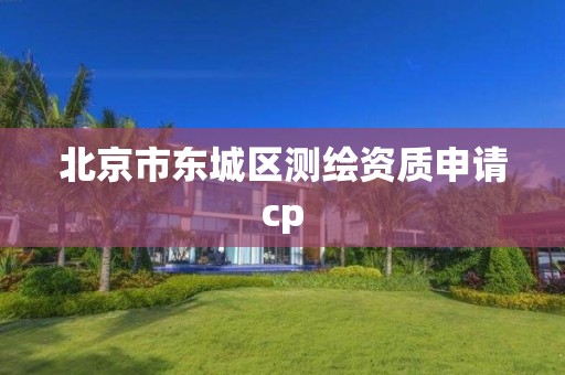 北京市東城區(qū)測繪資質申請cp