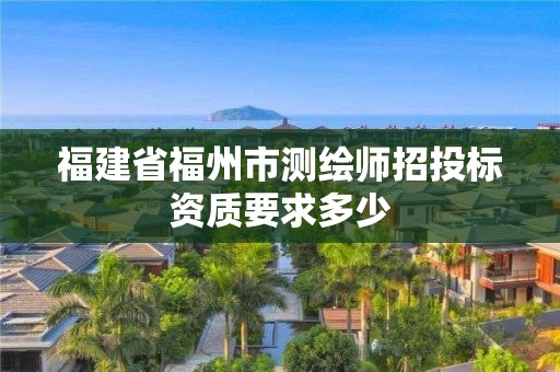 福建省福州市測繪師招投標資質要求多少