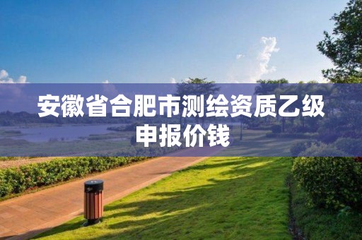 安徽省合肥市測繪資質乙級申報價錢