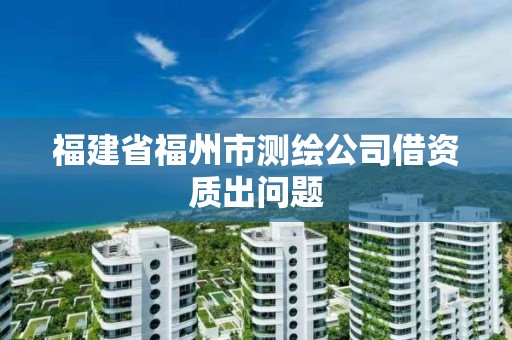 福建省福州市測繪公司借資質出問題