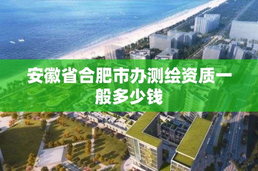 安徽省合肥市辦測繪資質一般多少錢