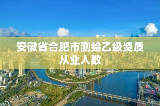 安徽省合肥市測(cè)繪乙級(jí)資質(zhì)從業(yè)人數(shù)