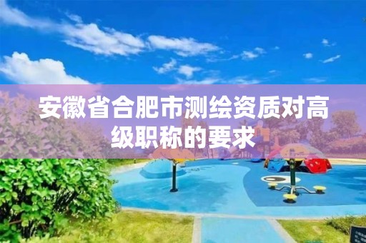 安徽省合肥市測(cè)繪資質(zhì)對(duì)高級(jí)職稱的要求