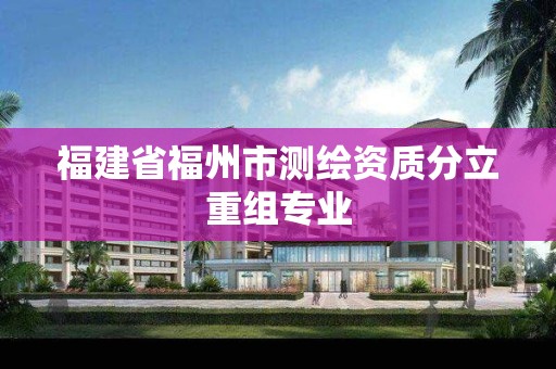 福建省福州市測繪資質分立重組專業